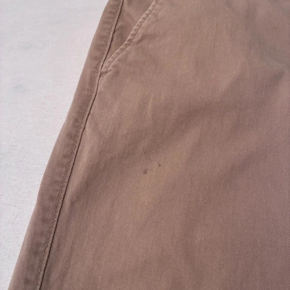 J.Crew Flex Straight Chino Pants Mens 32x30 Tan Khaki Stretch Cotton Trousers